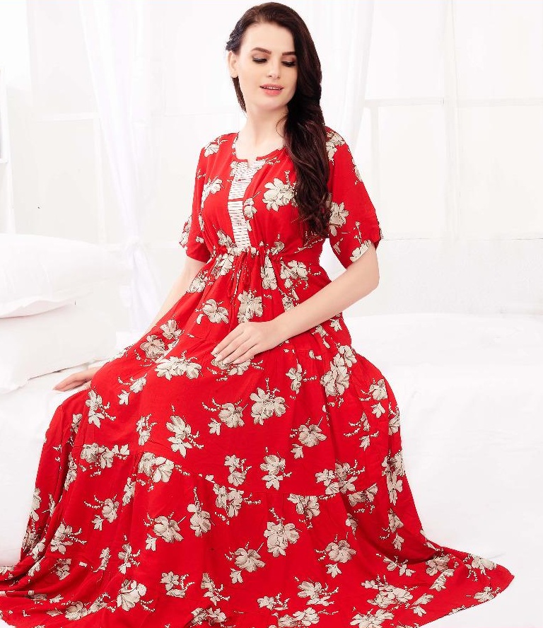 Minelli Ghagara Floral Pattern Nightly Minelli Ghagara Floral Pattern Nightly