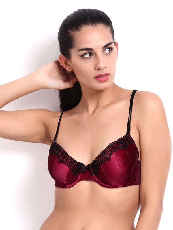 Amante Solid Glamour Luxury Full Coverage Silk Bra - BGLU11