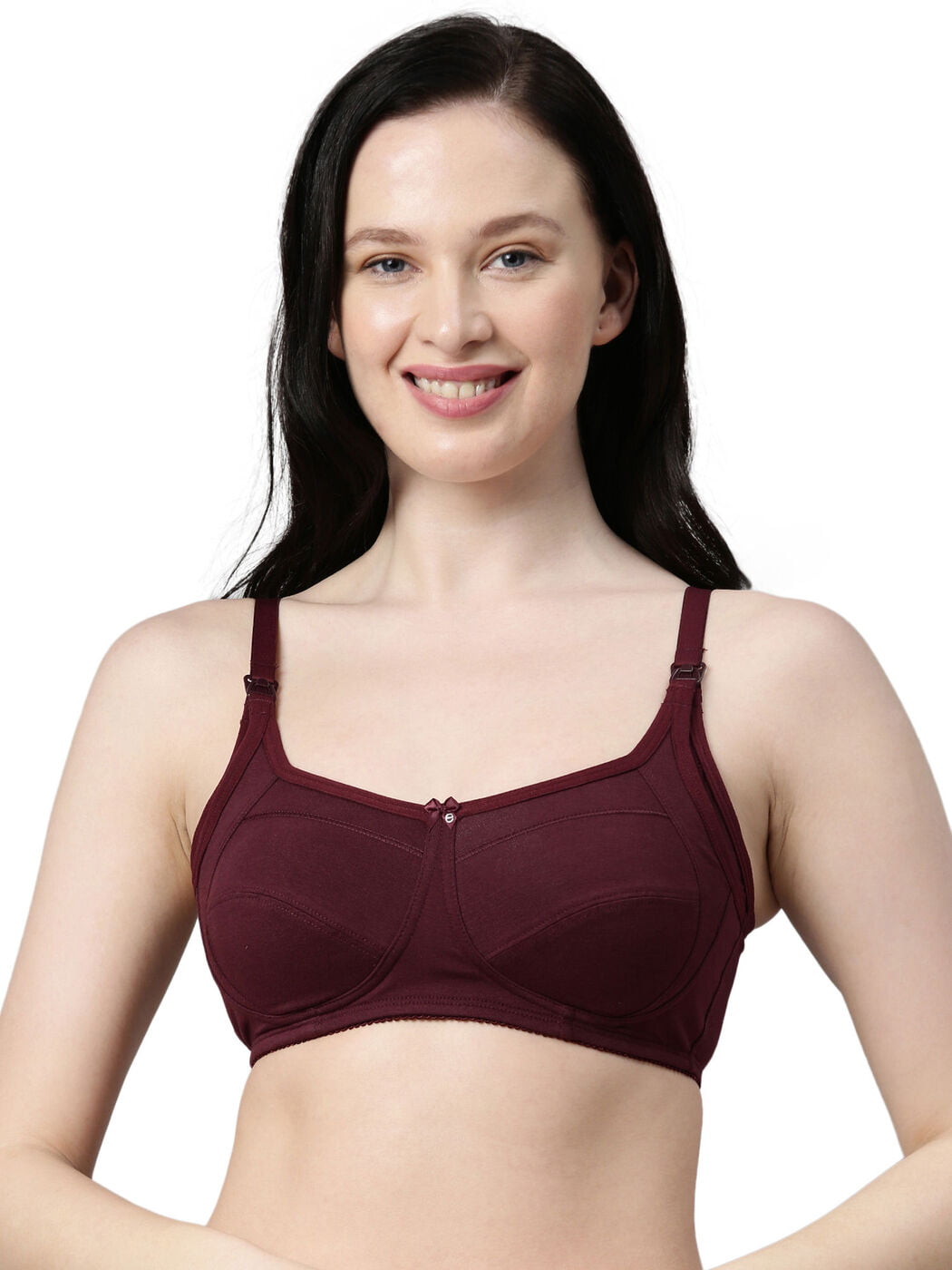 Enamor MT02 Sectioned Lift & Support Nursing Bra - Non-Padded Wirefree High Coverage Enamor MT02 Sectioned Lift & Support Nursing Bra - Non-Padded Wirefree High Coverage