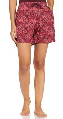 Van Heusen Printed Shorts with Pockets - Distressed Floral Pattern