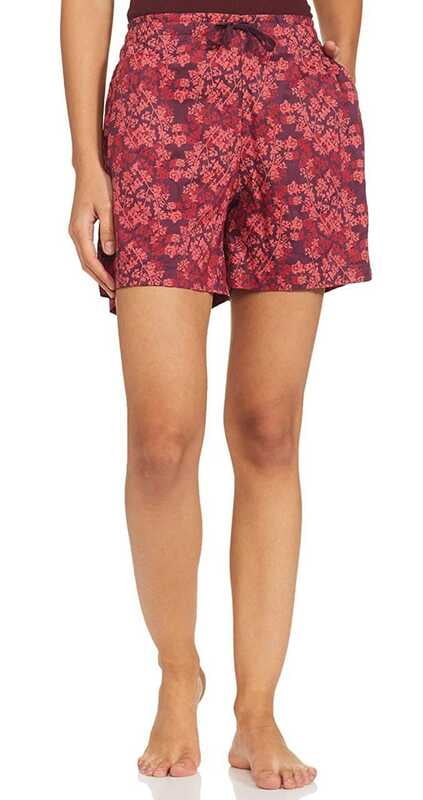 Van Heusen Printed Shorts with Pockets - Distressed Floral Pattern