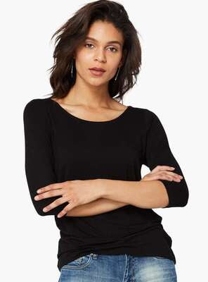 Hanes Comfty Full Sleeve Top (Black)