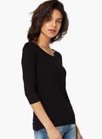 Hanes Comfty Full Sleeve Top (Black)