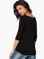 Hanes Comfty Full Sleeve Top (Black)