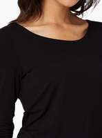 Hanes Comfty Full Sleeve Top (Black)