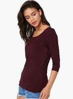 Hanes Comfty Full Sleeve Top (Maroon)