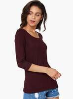 Hanes Comfty Full Sleeve Top (Maroon)