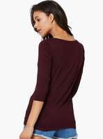 Hanes Comfty Full Sleeve Top (Maroon)