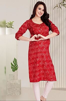 Minelli Maternity & Nursing Kurti with enclosed Zip - Rd