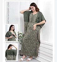 Minelli Maternity / Feeding Kaftan Gown - Light Green