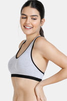 Zivame Penny Solid Racer Back Sports Bra 