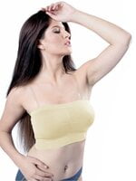 C9 Solid Padded Tube Bra With Detachable Strap 