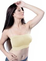 C9 Solid Padded Tube Bra With Detachable Strap C9 Solid Padded Tube Bra With Detachable Strap