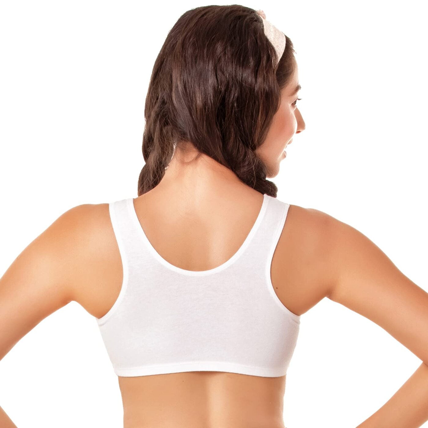 Enamor Girls Wide Strap Cotton Non-Padded Antimicrobial Beginners Non-Wired Bra, Bb01 Enamor Girls Wide Strap Cotton Non-Padded Antimicrobial Beginners Non-Wired Bra, Bb01