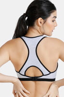 Zivame Penny Solid Racer Back Sports Bra 