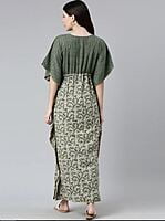 Minelli Maternity / Feeding Kaftan Gown - Light Green