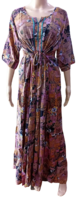 Minelli Womens Printed Ghagra Nighty - Brown Minelli Womens Printed Ghagra Nighty - Brown