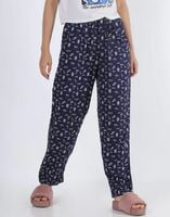 Fruit Of The Loom Printed Pant (Blue With White Fruits Printed)