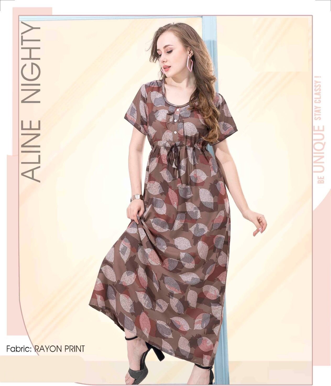 Minelli Full Length Aline Premium Alpine Nightdress - 4755B