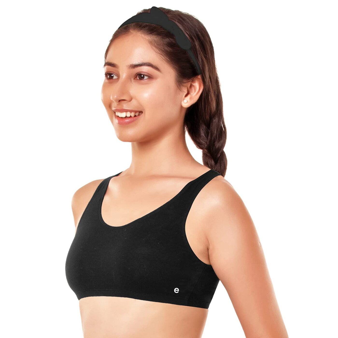 Enamor Girls Wide Strap Cotton Non-Padded Antimicrobial Beginners Non-Wired Bra, Bb01 Enamor Girls Wide Strap Cotton Non-Padded Antimicrobial Beginners Non-Wired Bra, Bb01