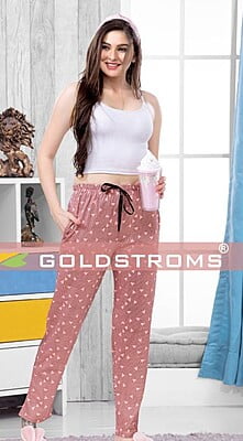 Goldstroms Womens Printed Pyjama - Pink Hearts