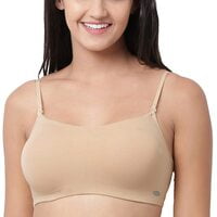 Enamor A022 Cotton Cami With Detachable Straps Bra- Non-padded,wirefree, High Coverage