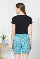 Van Heusen Printed Shorts with Pockets Paisley Pattern