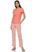 Van Heusen Athleisure Women's 55307 Printed Pyjama with Pocket (Pink)