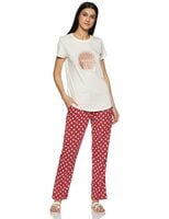 Van Heusen 55307 Lounage Wear Pant (Red Little Hearts)