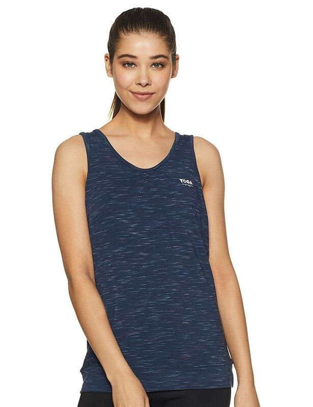 Van Heusen Athleisure Yoga Tank  - Navy