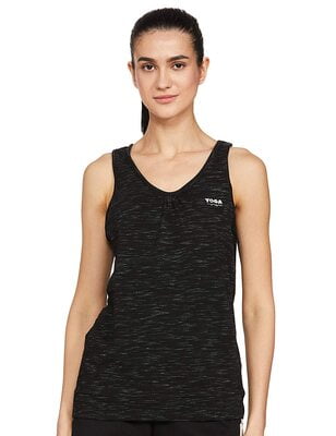 Van Heusen Athleisure Yoga Tank  - Black