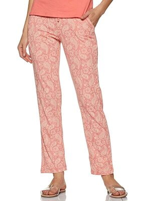 Van Heusen Athleisure Women's 55307 Printed Pyjama with Pocket (Pink)