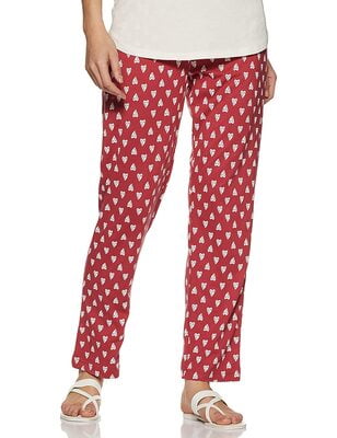 Van Heusen 55307 Lounage Wear Pant (Red Little Hearts)