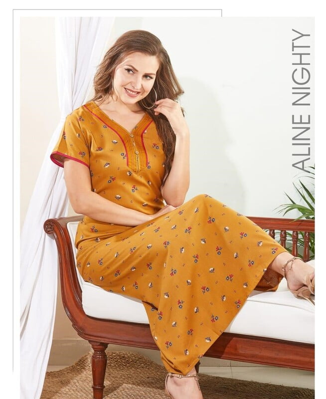 Minelli Full Length Aline Premium Alpine Nightdress - 8246