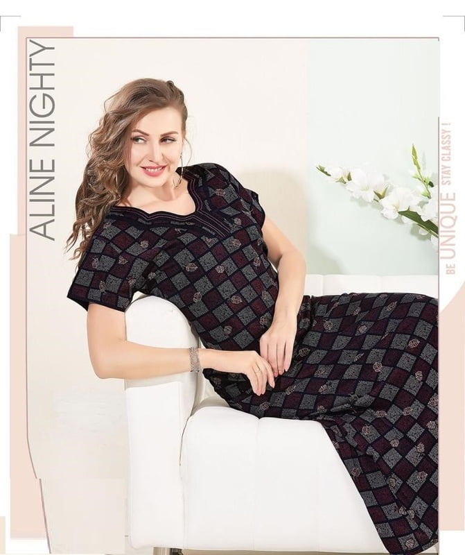 Minelli Full Length Aline Premium Alpine Nightdress - 8263