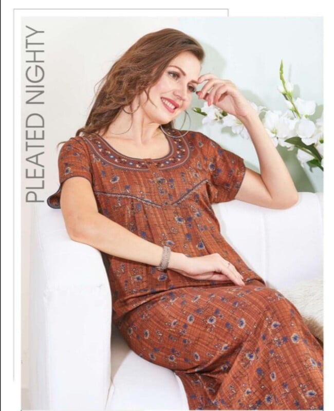 Minelli Full Length Premium Cotton Nightdress - 8429A