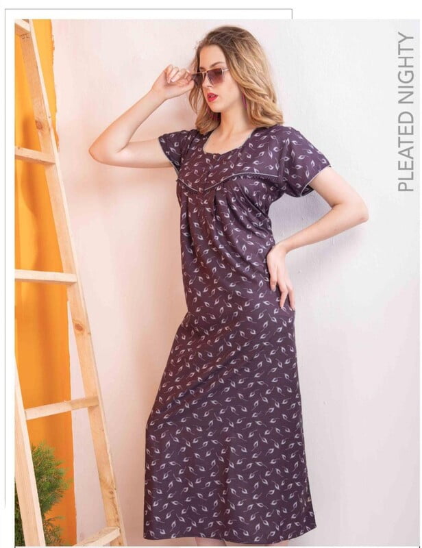 Minelli Full Length Premium Cotton Nightdress - 8975A