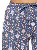 Van Heusen Printed Shorts (Blue With Pink)