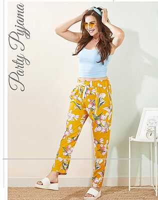 Goldstroms Womens Printed Rayon Pyjama - AD