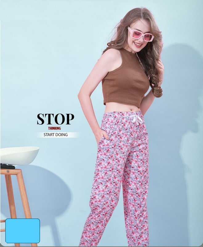 Goldstroms Womens Printed Hosiery Pyjama - AG Goldstroms Womens Printed Hosiery Pyjama - AG