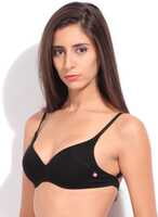 Enamor AB80 T-Shirt Cotton Bra - Padded • Wirefree • Transparent Back Strap