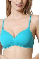 Van Heusen Solid Perforated Cups Non Wired Padded Bra