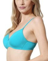 Van Heusen Solid Perforated Cups Non Wired Padded Bra