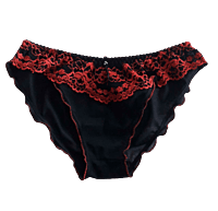 Lady Love Black Berry Bra & Panty Set