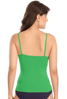 Sona Solid 8004 Camisole With Halter Neck Strap And Transparent Strap