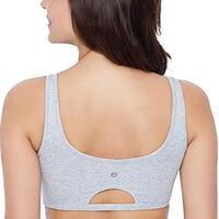 Enamor Solid Metal Free Pop On Sports Bra