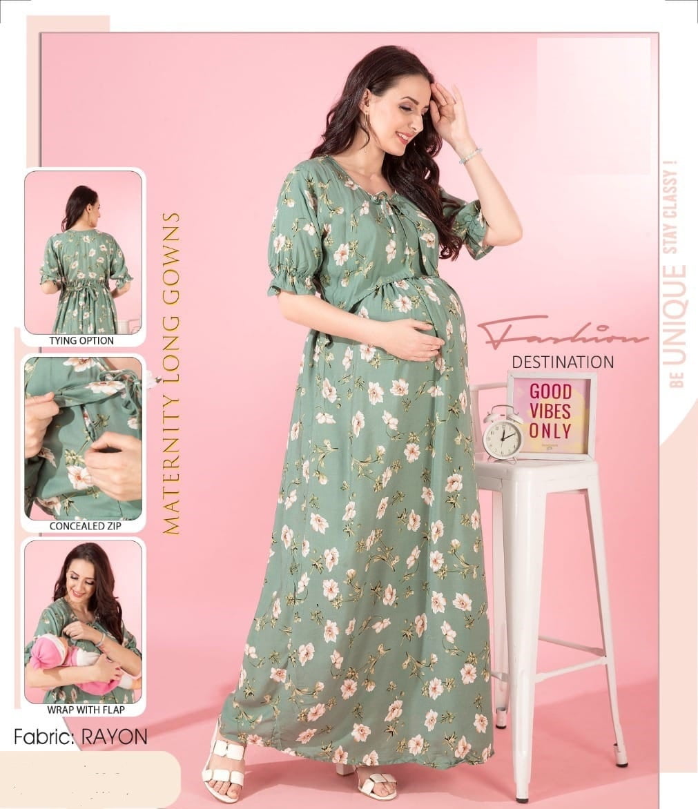 Feeding long gowns clearance