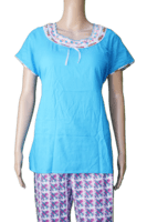 MayBell NightSuit Blue With White Flowery MayBell NightSuit Blue With White Flowery
