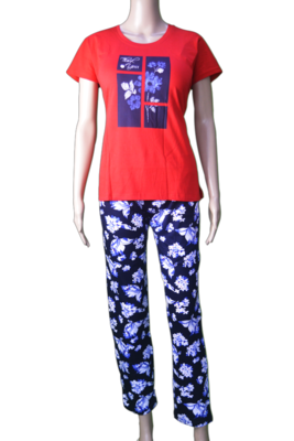 Touche Nightsuit(red With Black)