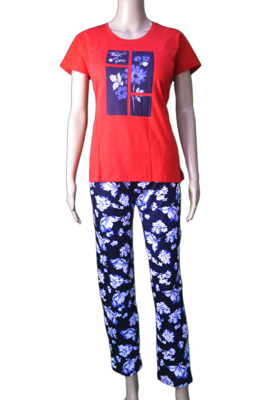 Touche Nightsuit(red With Black) Touche Nightsuit(red With Black)